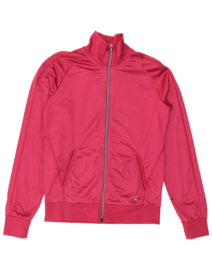 Jaqueta feminina de treino DIADORA UK 10 poliéster rosa pequeno
