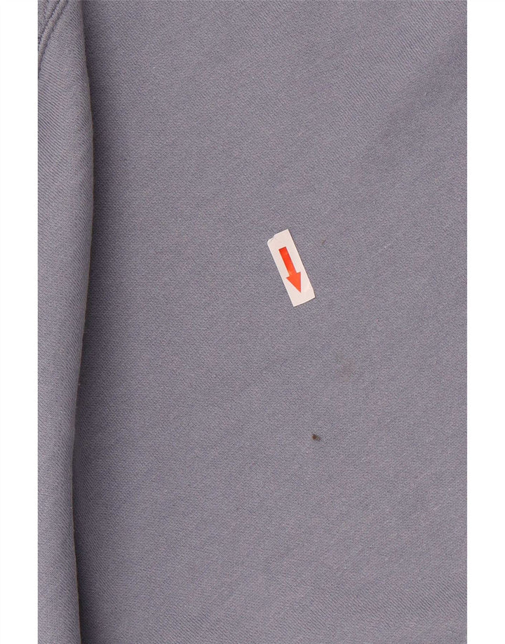 Zara Womens Oversized Hoodie Jumper UK 10 Pequeno Azul Poliéster