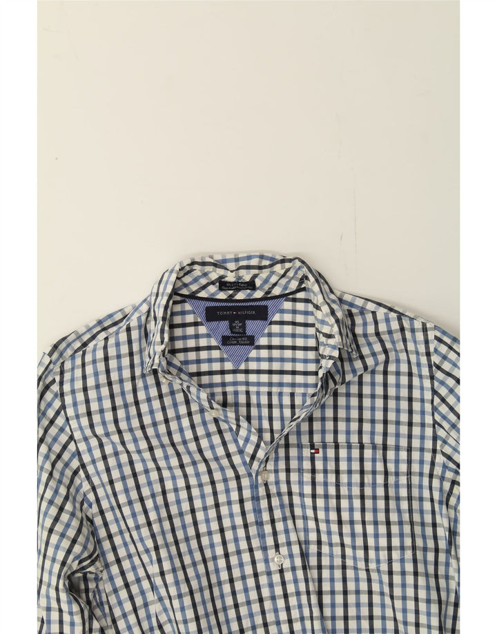 TOMMY HILFIGER Mens Coupe Ajustee Shirt XS Multicoloured Check 80s Vintage Tommy Hilfiger and Second-Hand Tommy Hilfiger from Messina Hembry 
