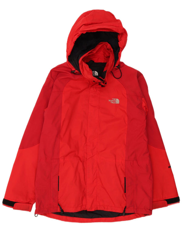 Jaqueta de chuva masculina com capuz The North Face UK 36 Small Red Colourblock Nylon