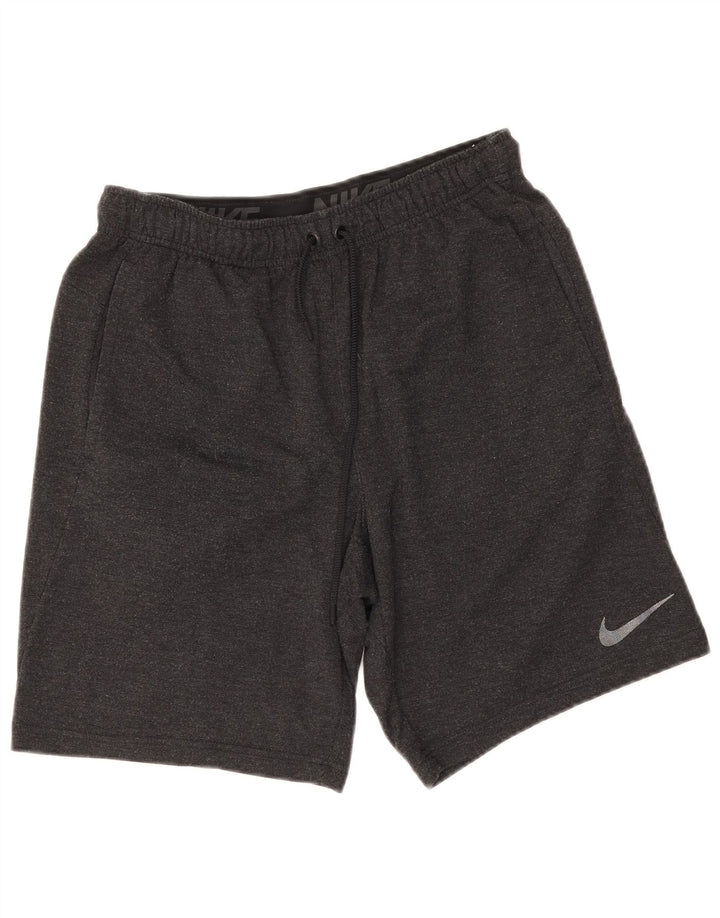 Shorts esportivos masculinos Nike médio cinza manchado de viscose