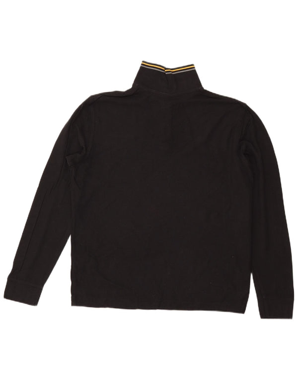 Camisa polo masculina de manga comprida Lotto grande preta