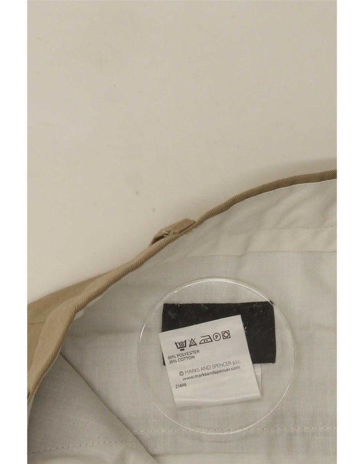 Calça masculina Marks & Spencer com pegged suit W36 L31 poliéster bege