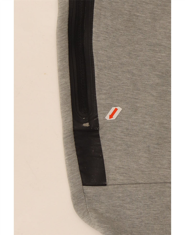 Calça de treino masculina Nike Joggers cinza médio algodão colorblock