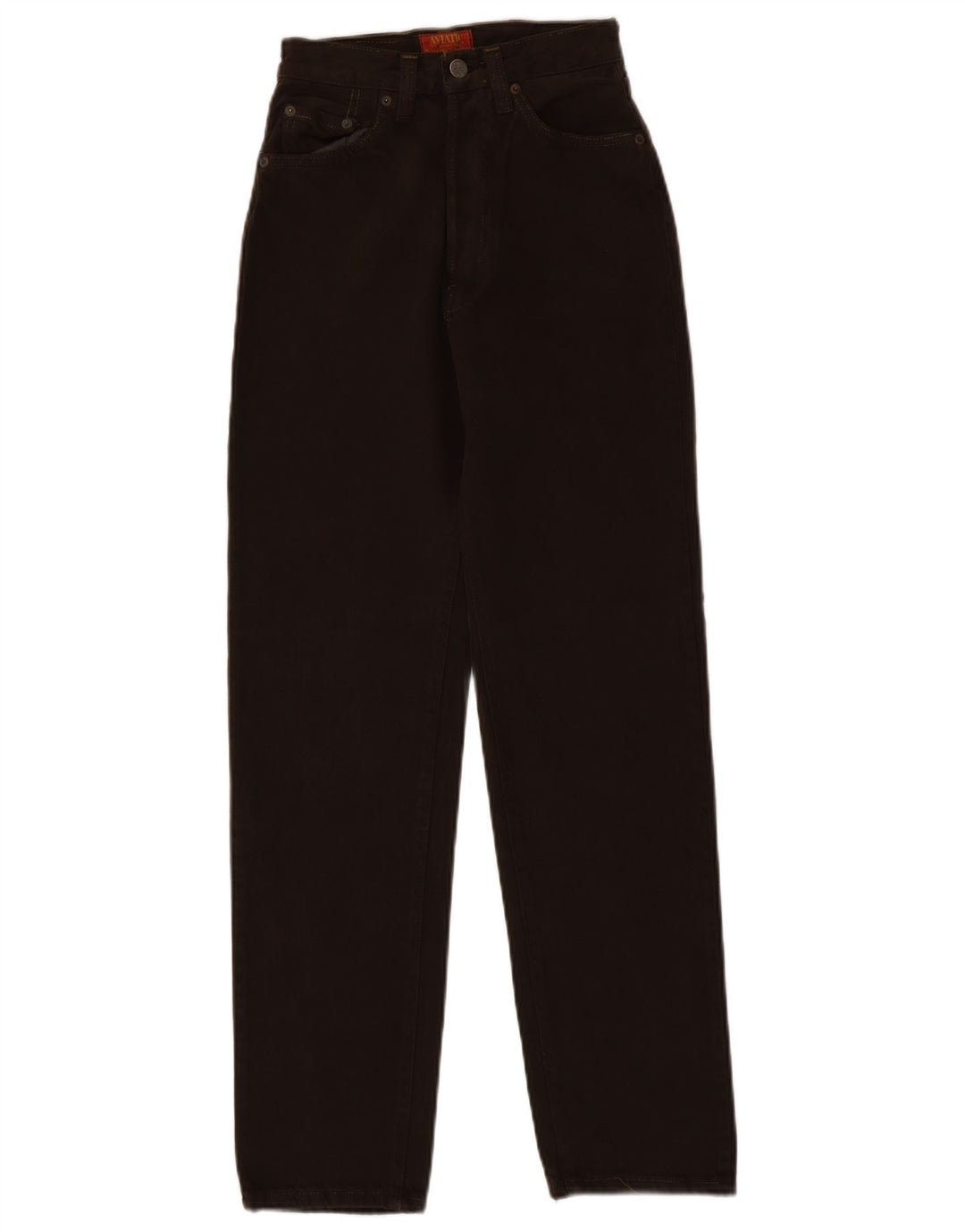 AVIATIC Jeans feminino de cintura alta W26 L31 marrom
