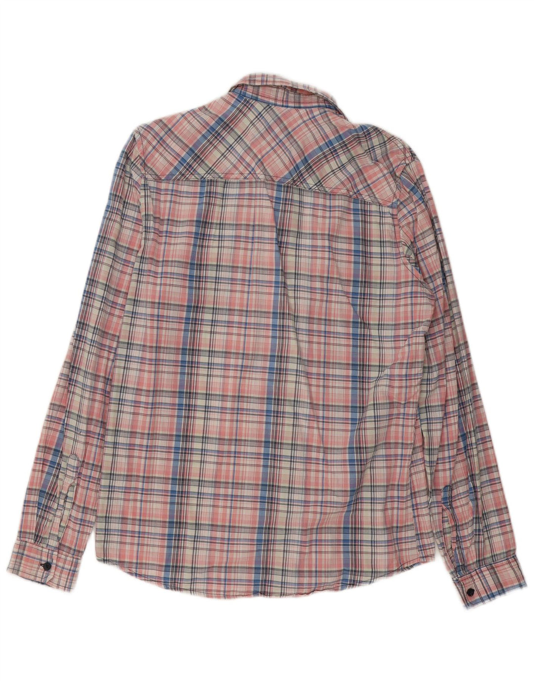 Camisa masculina CALVIN KLEIN JEANS grande algodão xadrez rosa