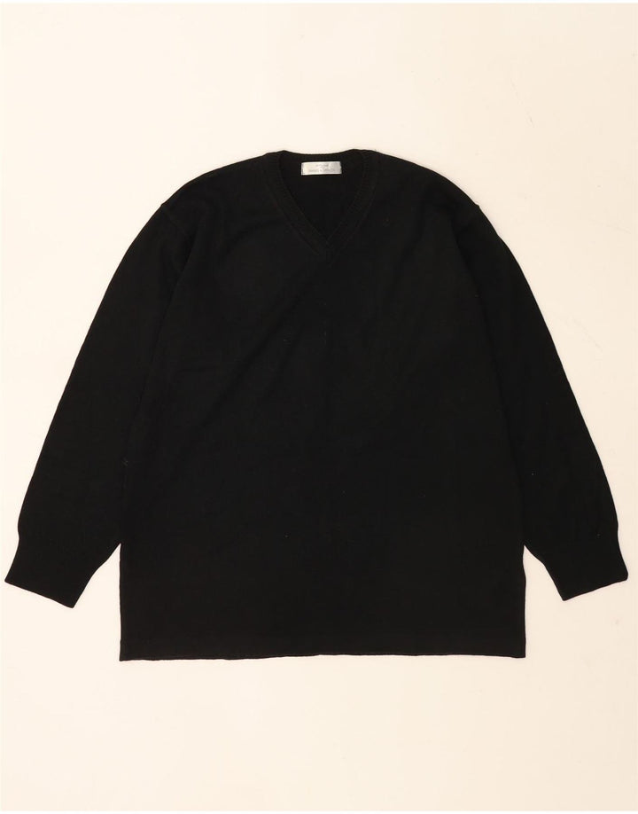 Suéter Marks & Spencer Boys com decote em V 13-14 anos preto acrílico