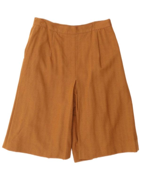 Vintage Womens High Waist Pegged Casual Shorts IT 44 Medium W28 Brown