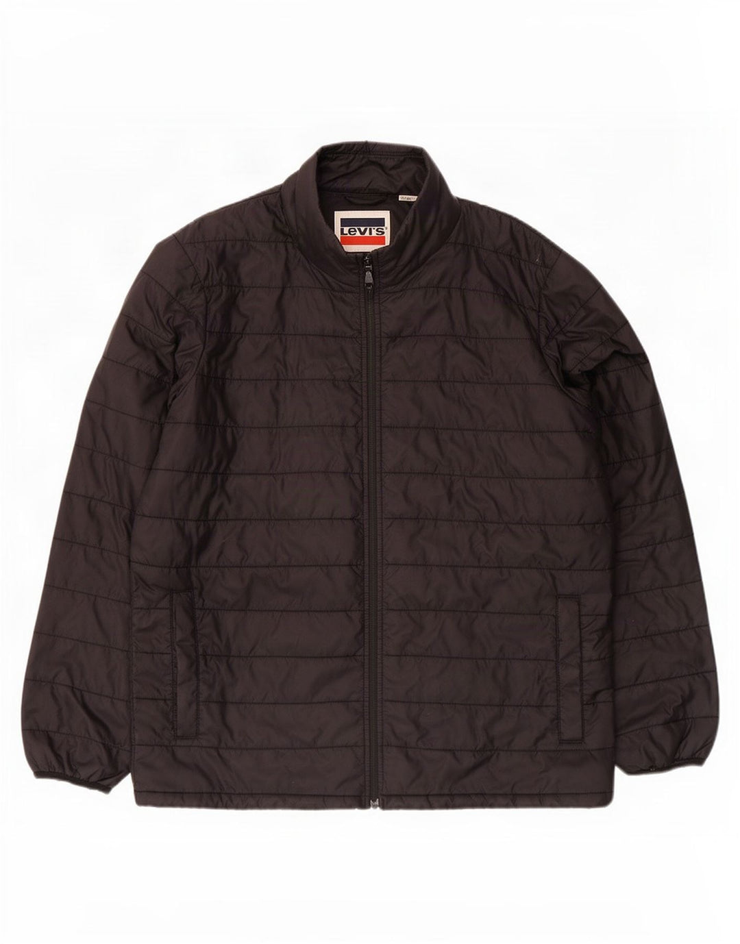 Jaqueta acolchoada masculina Levi's UK 40 grande poliéster preto