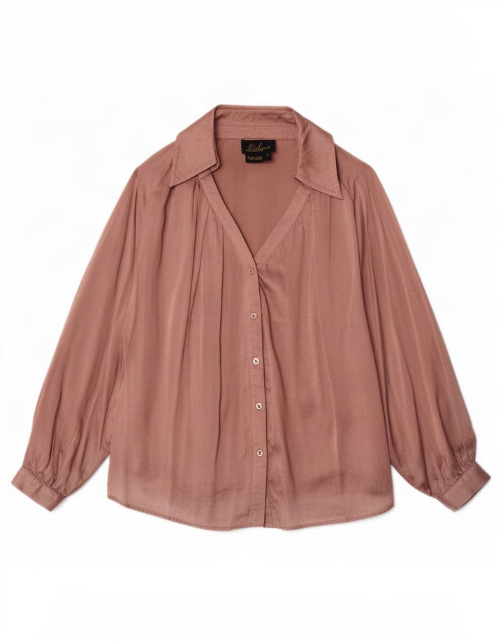 Blusa feminina Luisa Spagnoli tamanho único seda rosa