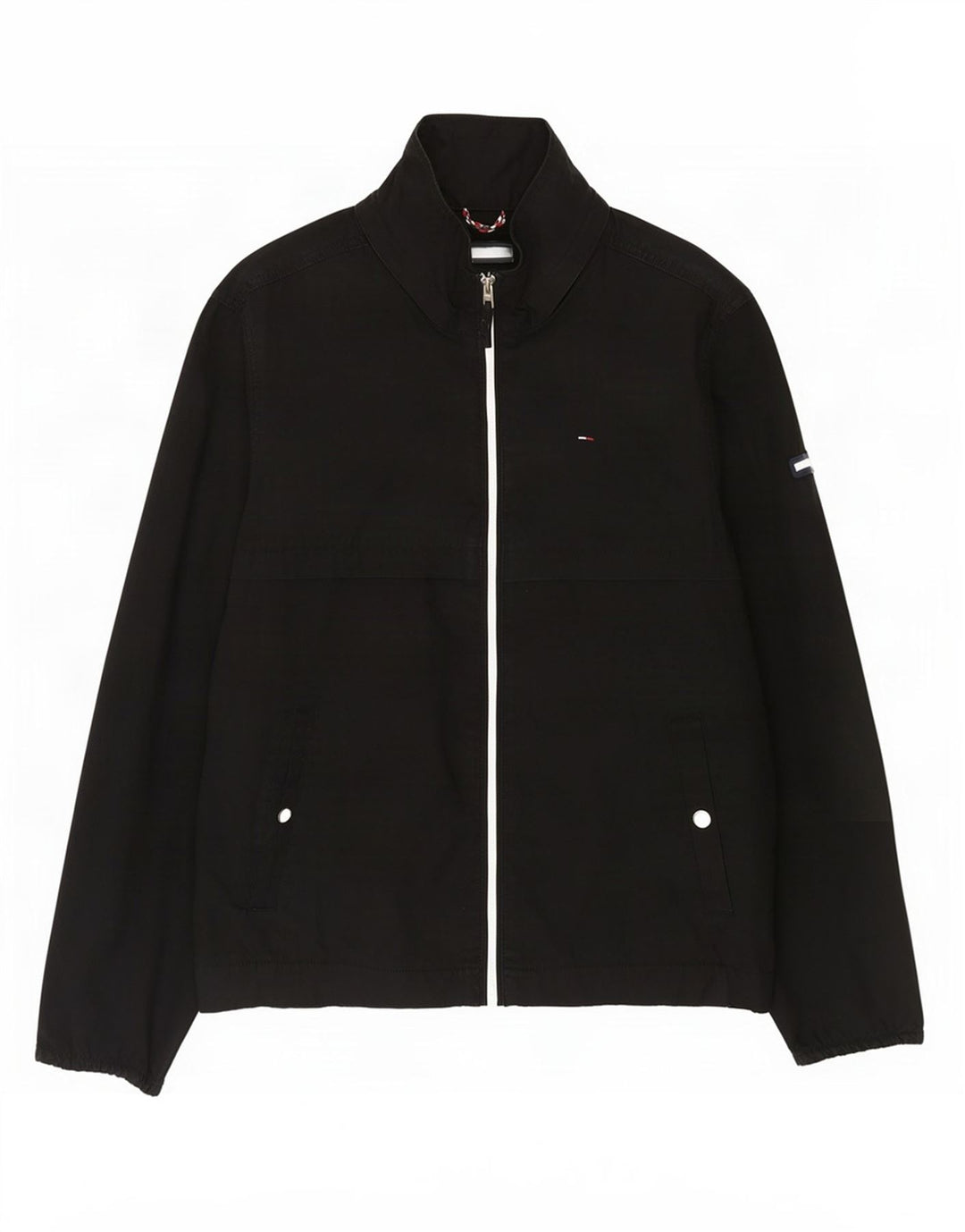 Jaqueta bomber masculina Tommy Hilfiger Reino Unido 40 grande algodão preto