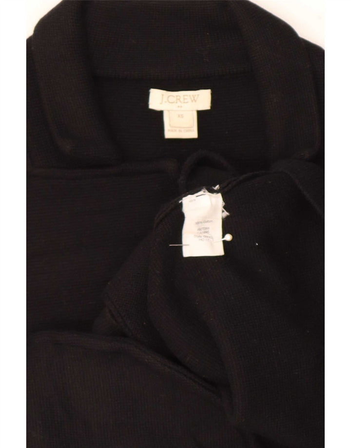 J. Crew Jaqueta blazer feminina de malha com 2 botões UK 6 XS algodão preto