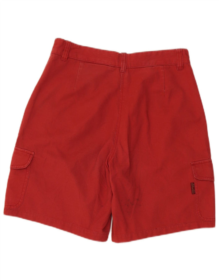 Shorts cargo feminino PYRAMID IT 44 médio W28 algodão vermelho