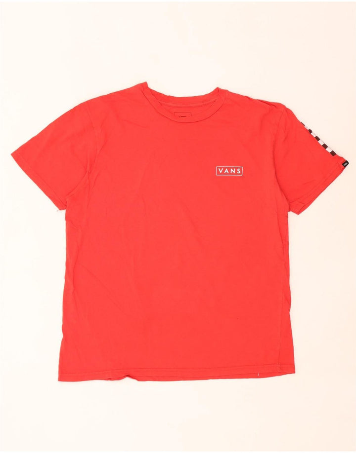 Camiseta Vans Masculina Classic Fit Graphic Top Grande Algodão Vermelho