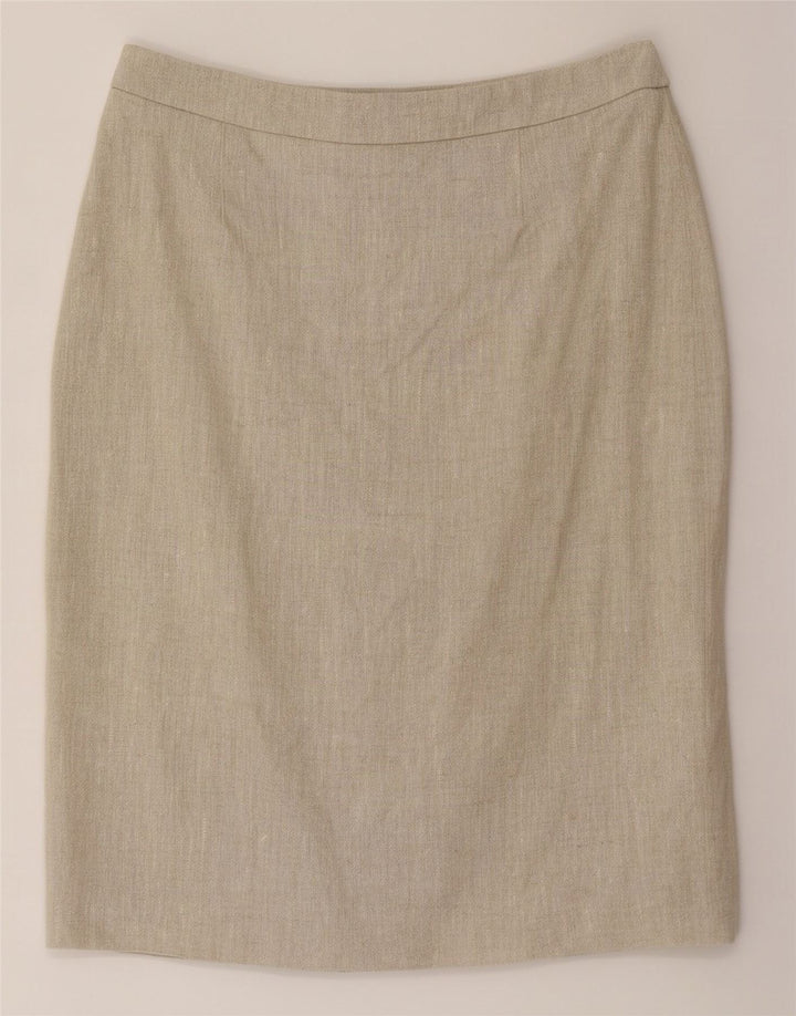 Saia lápis feminina Hobbs UK 14 grande W32 bege