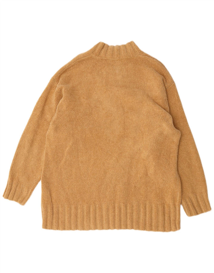 Suéter feminino Marks & Spencer St. Michael com decote em V Reino Unido 16 grande dourado