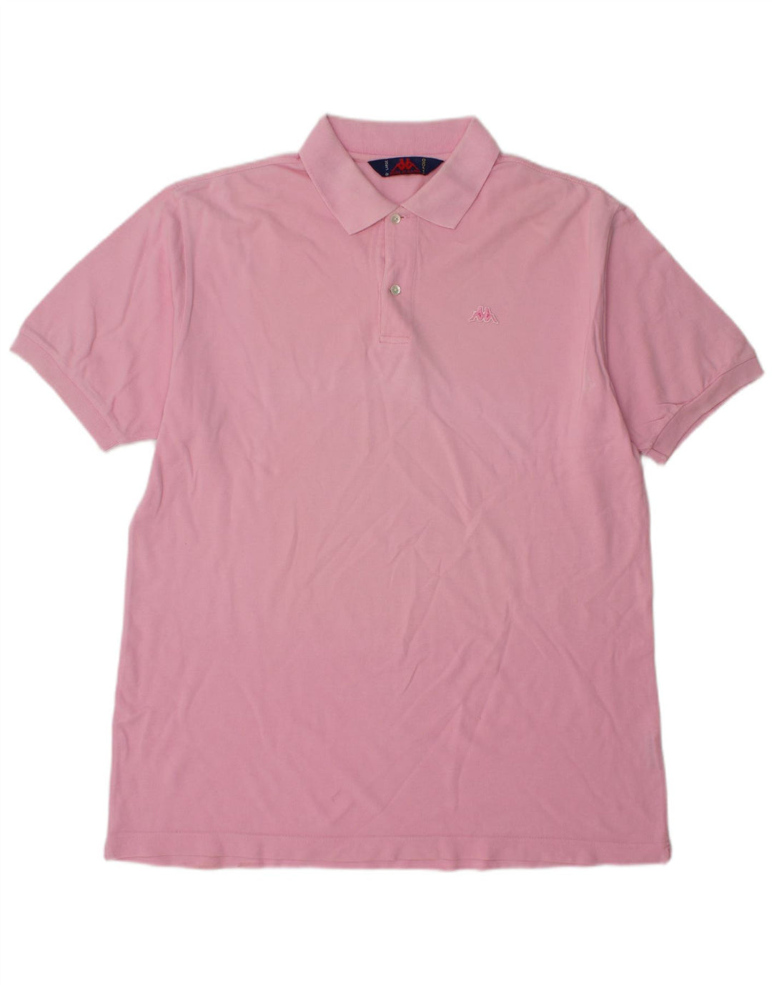 Camisa polo masculina Kappa grande algodão rosa