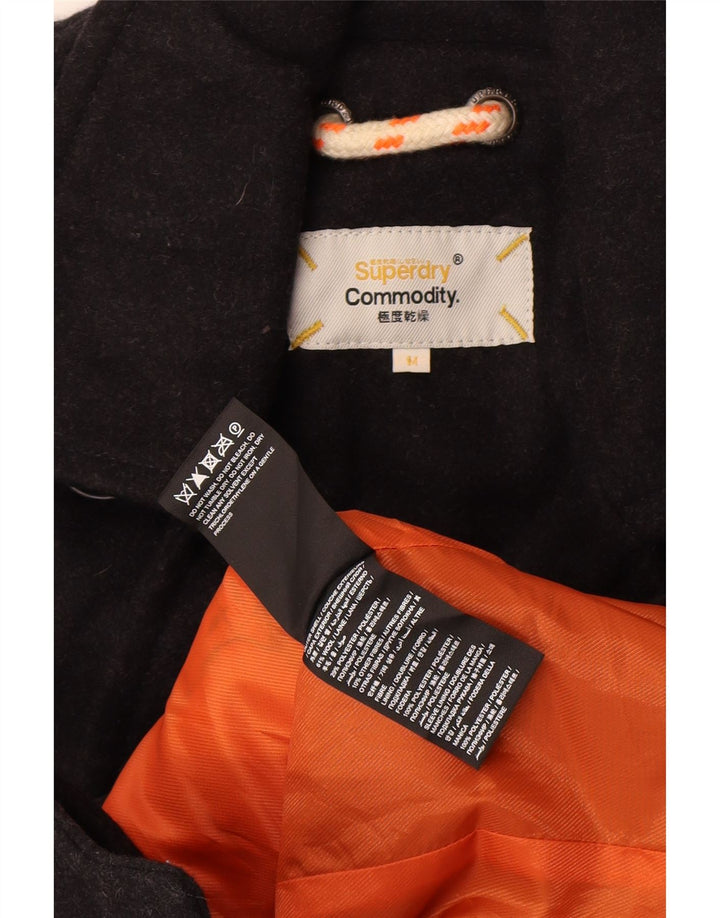 Casaco masculino Superdry Commodity Pea UK 38 lã preta média