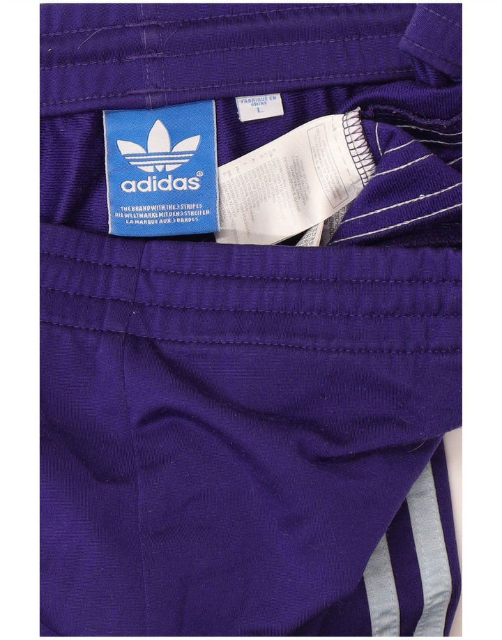 Calça de treino masculina ADIDAS grande poliéster roxo