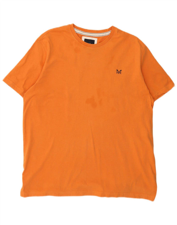 Camiseta masculina J. Crew Top XL algodão laranja