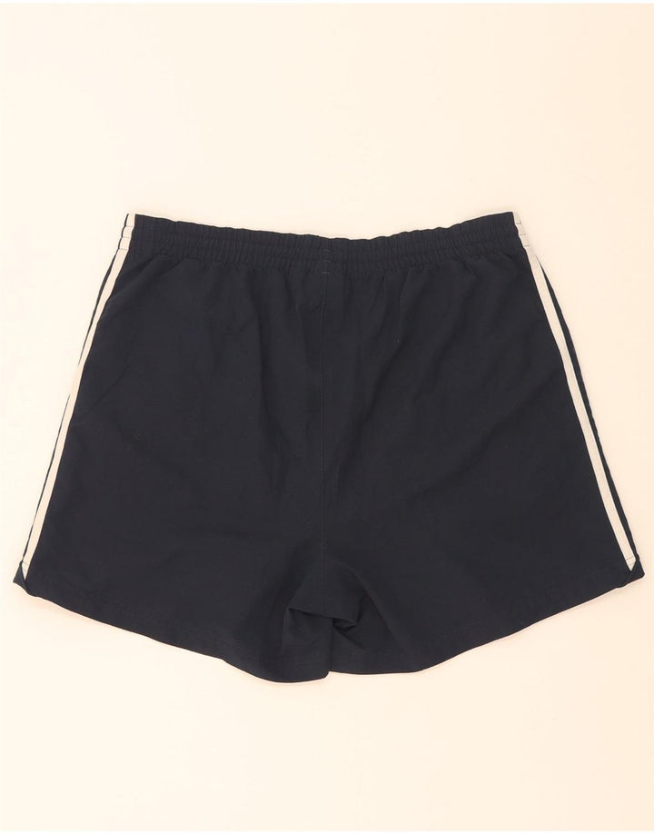 Shorts esportivos masculinos Adidas grandes poliéster azul marinho