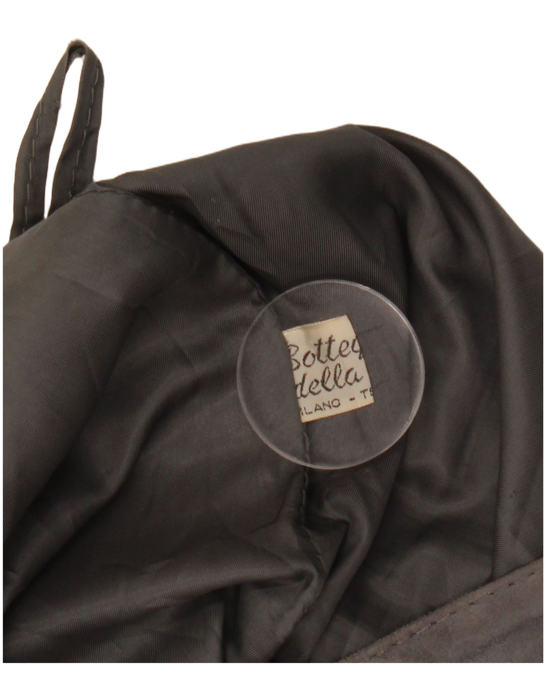 Saia feminina de camurça VINTAGE IT 44 W27 L26 cinza