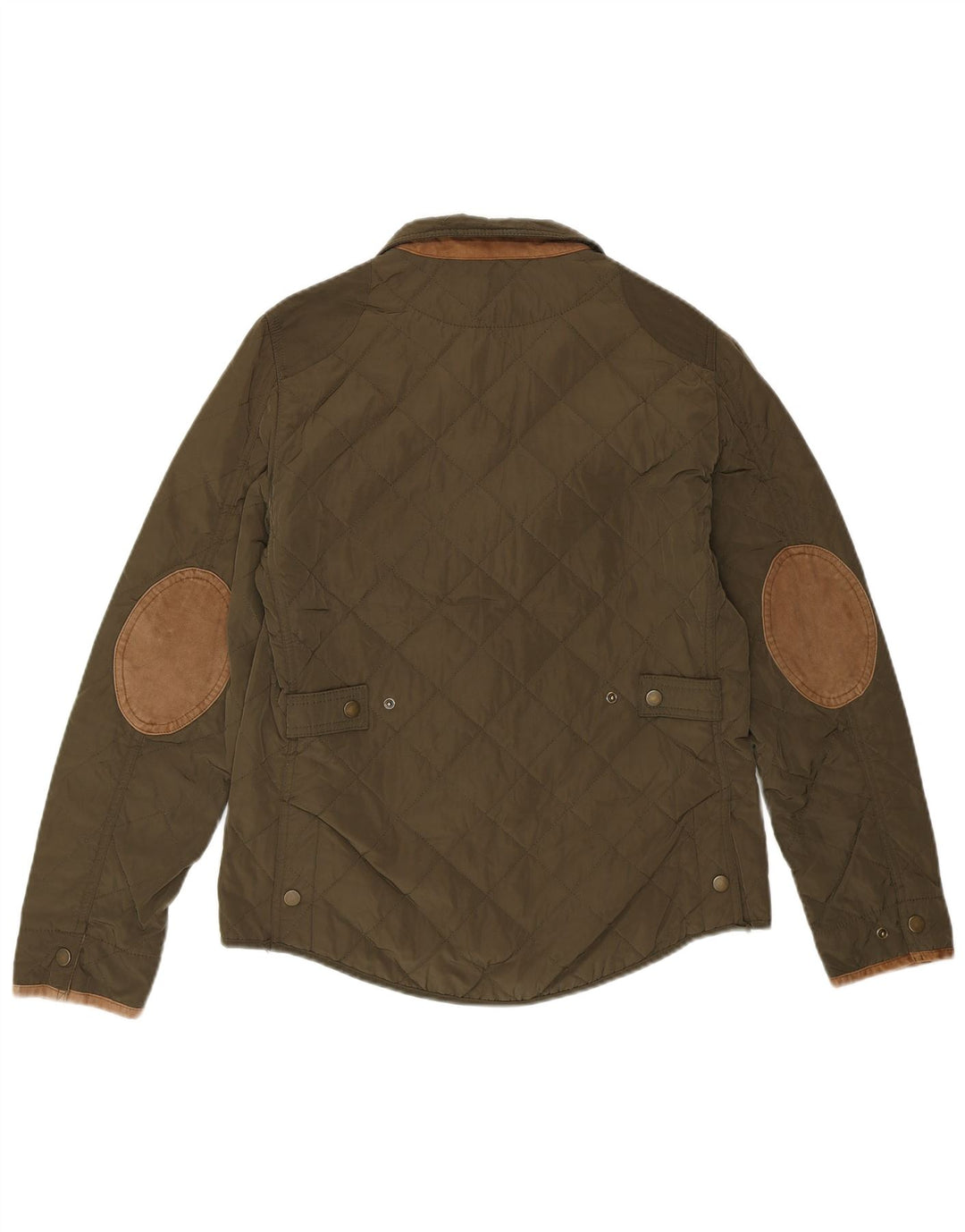 Jaqueta acolchoada feminina Massimo Dutti EU 38 nylon verde médio