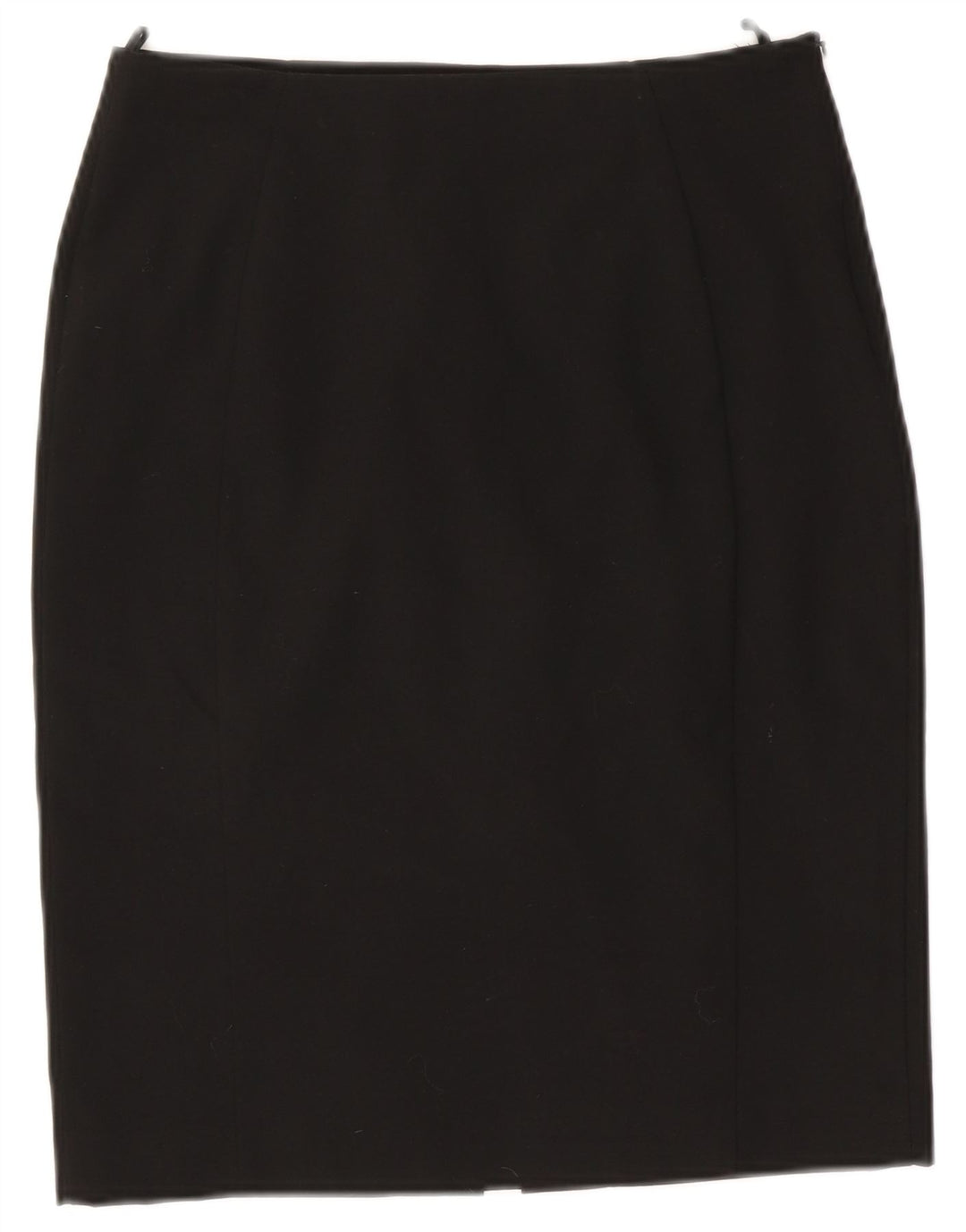Saia lápis feminina Benetton UK 10 pequena W27 poliéster preto