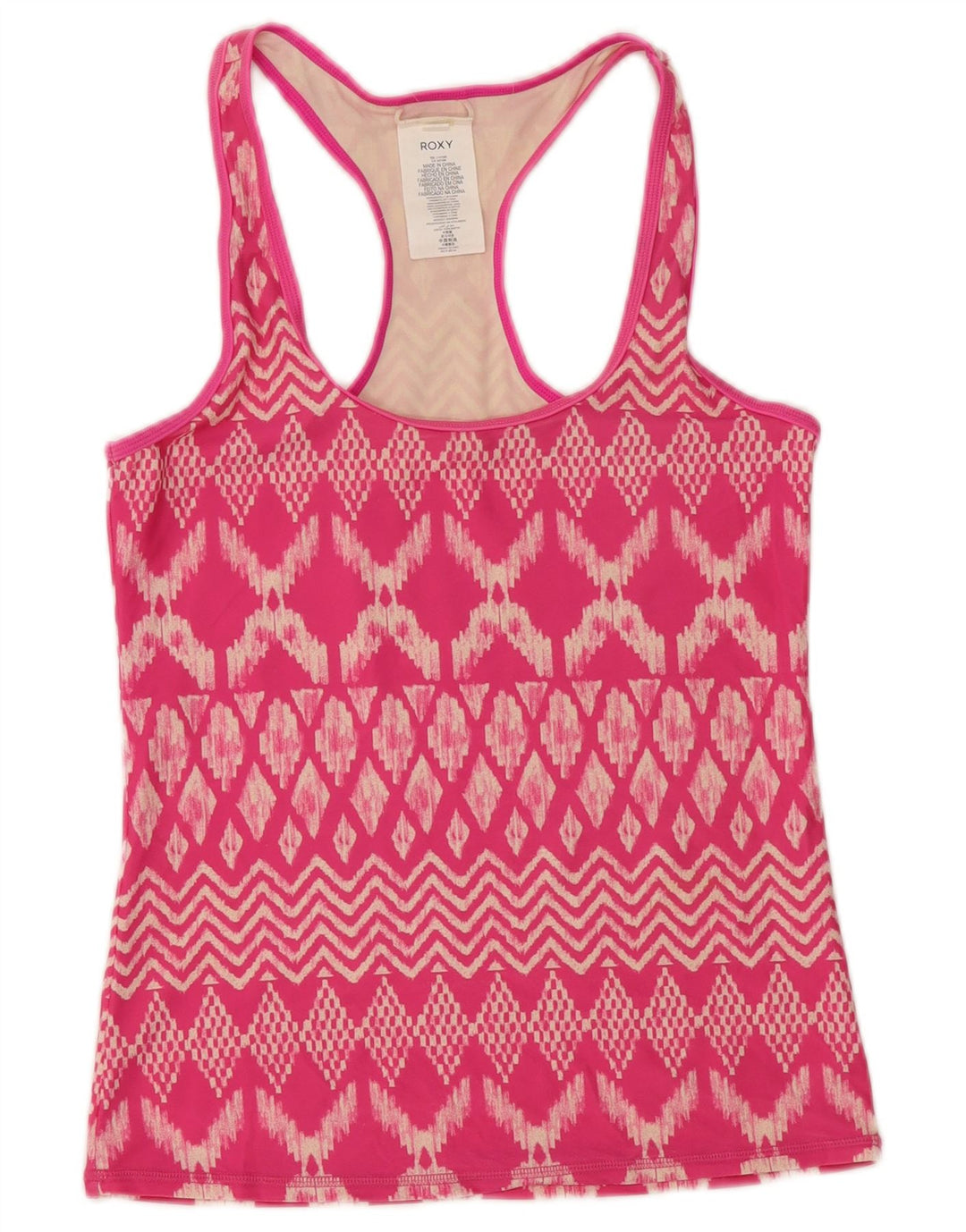 Colete feminino ROXY UK 12 médio rosa Ikat poliamida