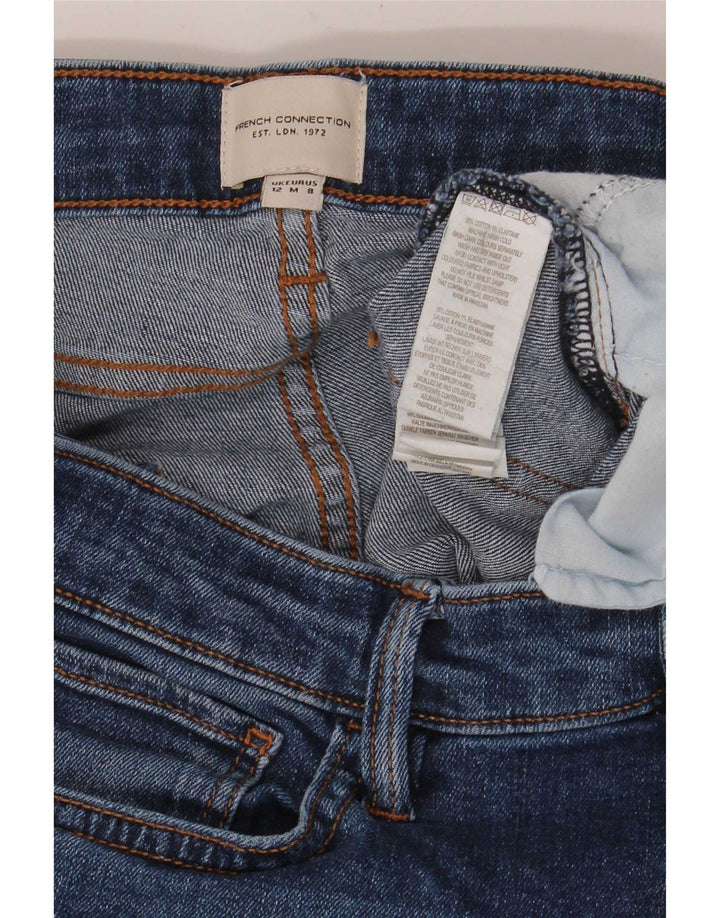 Jeans retos femininos French Connection UK 12 médio W32 L30 azul
