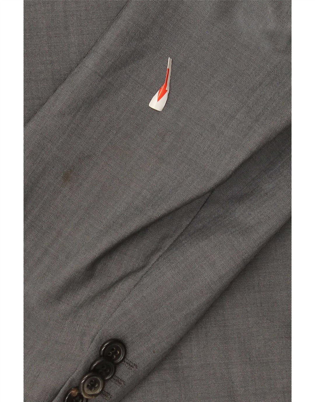 Jaqueta Blazer Masculina Hugo Boss com 2 Botões EU 48 Lã Cinza Médio
