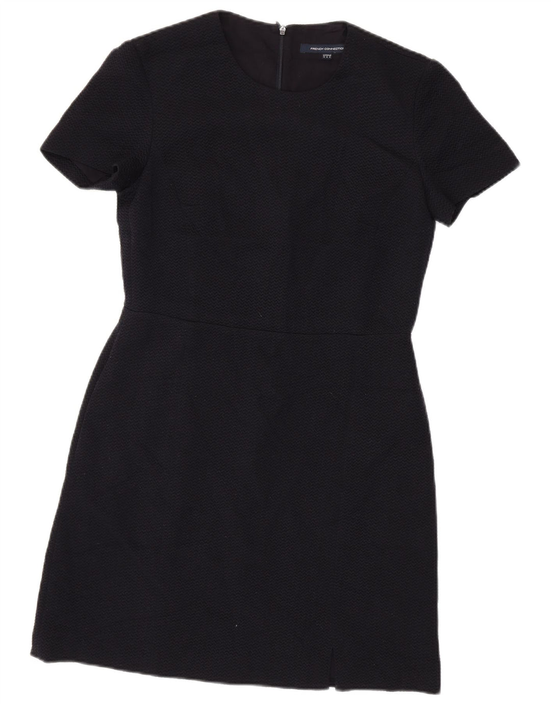 Vestido bainha feminino FRENCH CONNECTION UK 12 poliéster azul marinho médio