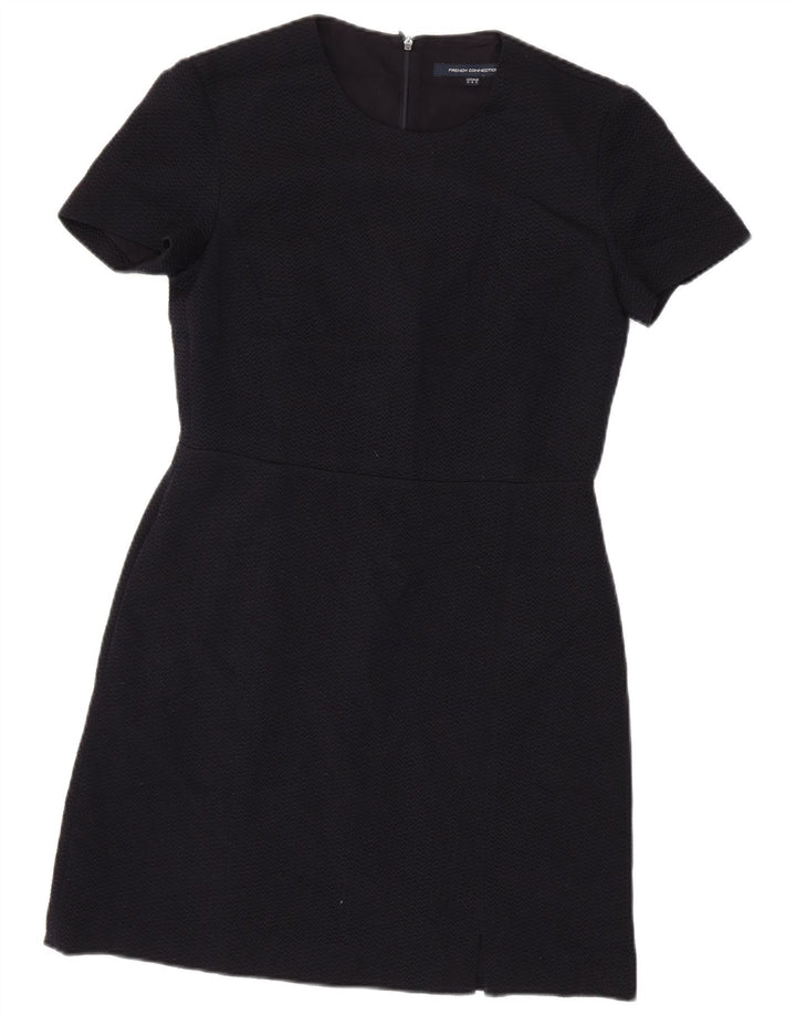 Vestido bainha feminino FRENCH CONNECTION UK 12 poliéster azul marinho médio
