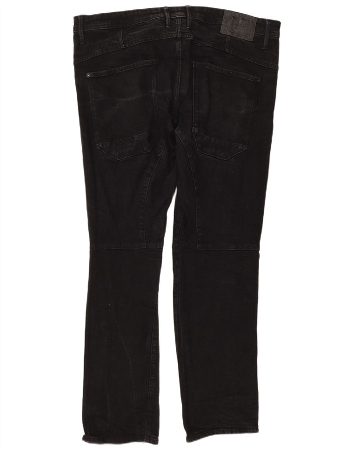 Jeans retos masculinos Jack & Jones W38 L32 algodão preto