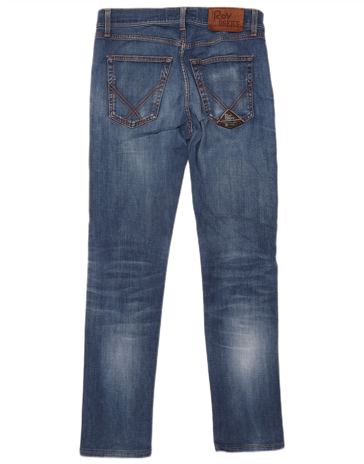 Roy Rogers Mens Jeans Slim W32 L29 Azul Algodão