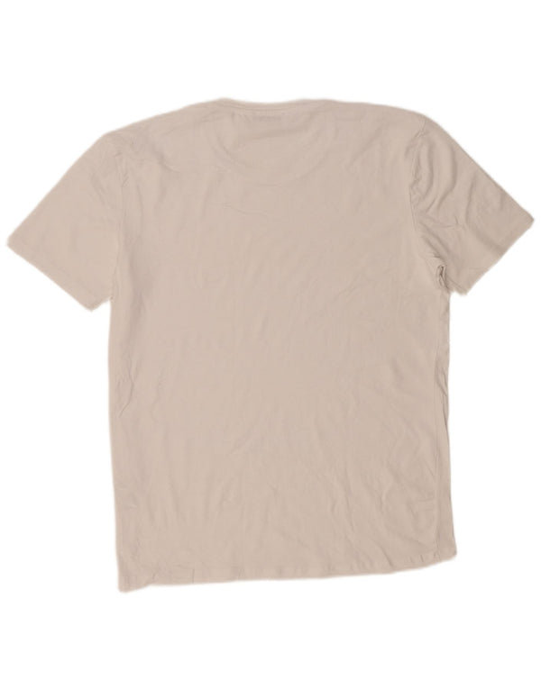 Camiseta masculina Zara Top XL algodão branco