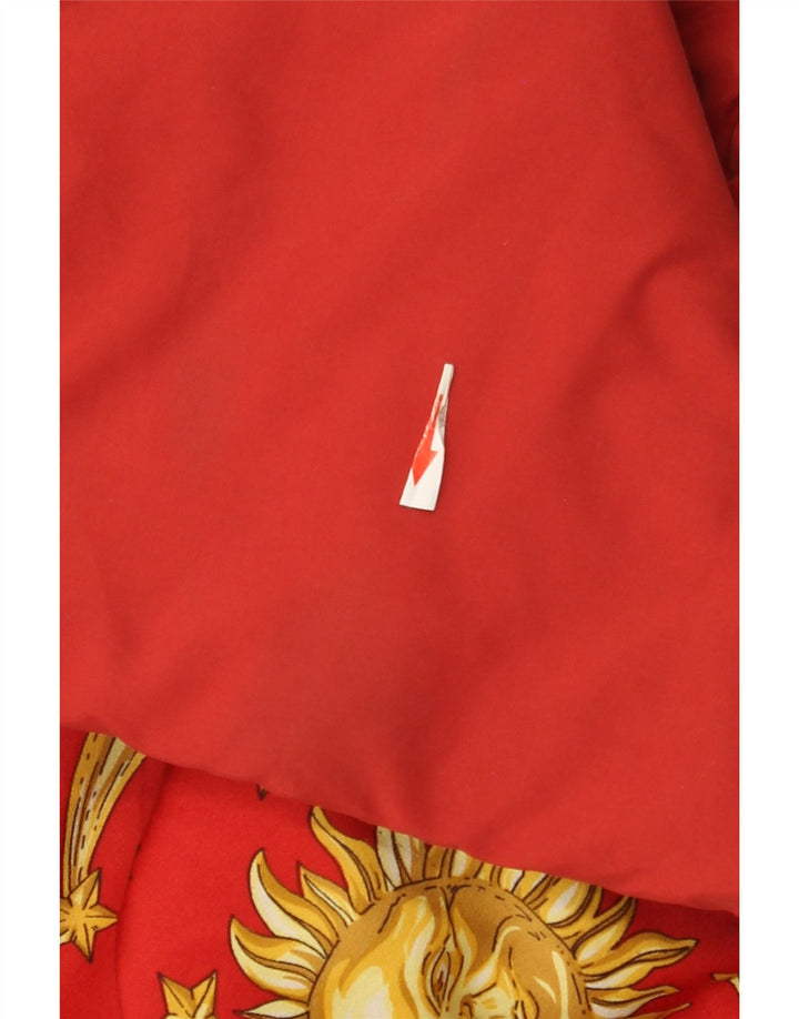 Casaco acolchoado feminino vintage EU 44 XL vermelho