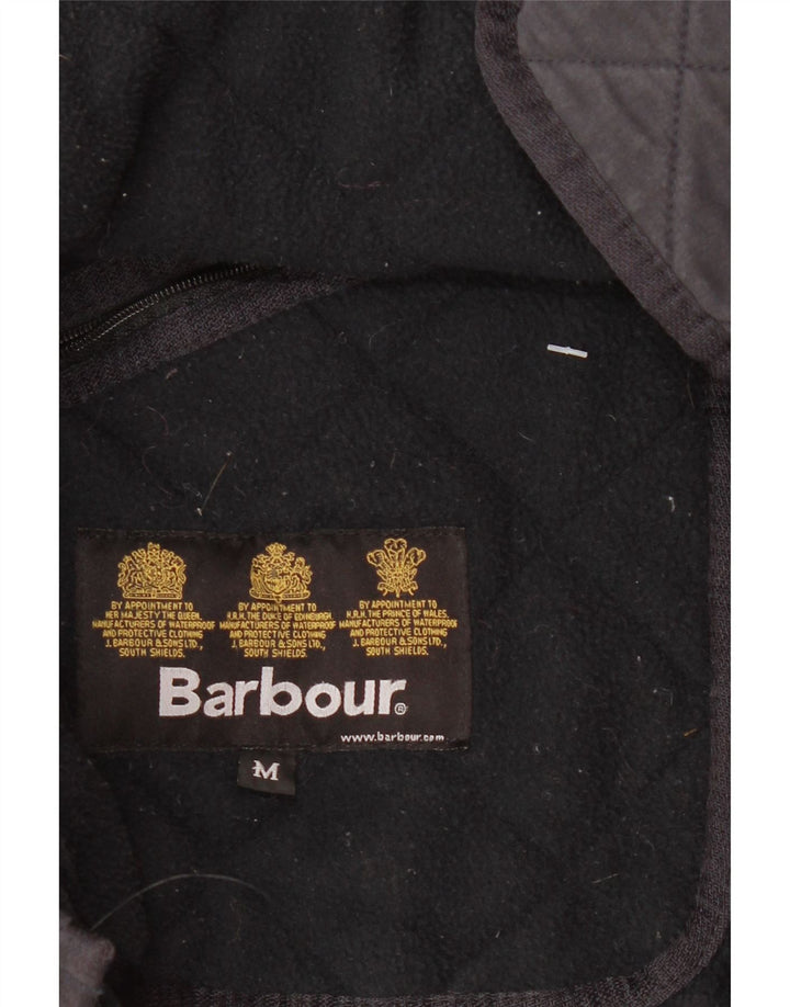 Jaqueta acolchoada masculina Barbour UK 38 poliéster azul marinho médio
