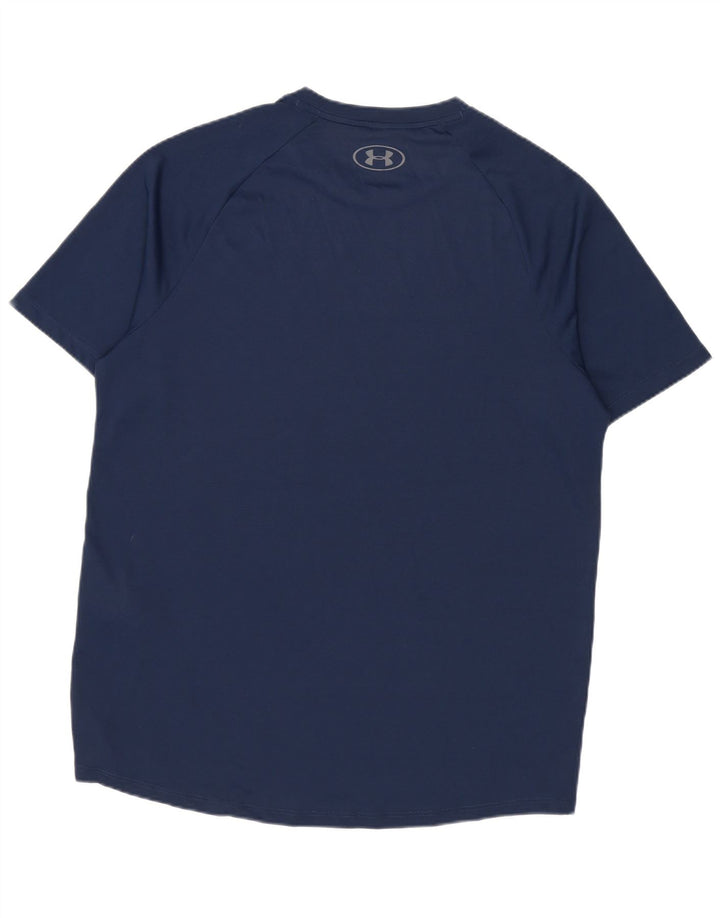 Camiseta masculina Under Armour pequena azul marinho poliéster