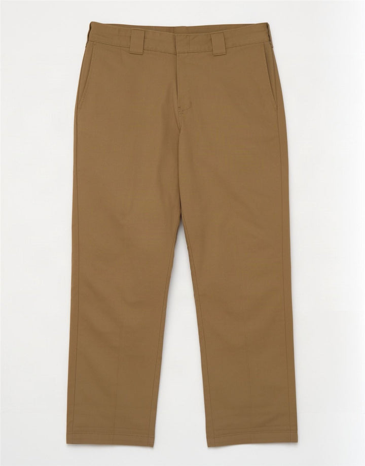 Calças Chino retas masculinas Dickies W33 L32 poliéster bege