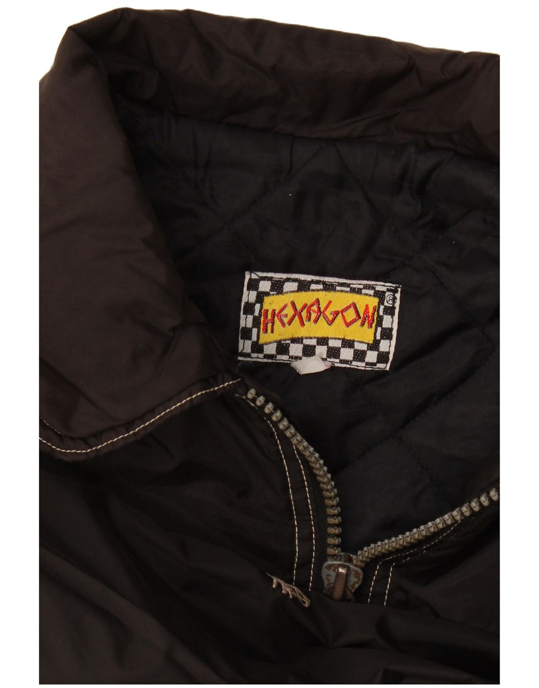 Jaqueta bomber masculina vintage UK 42 XL preta
