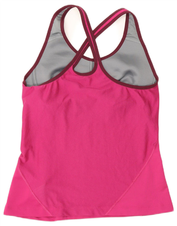 Nike Womens Dri Fit Vest Top UK 14 Grande Rosa Poliéster