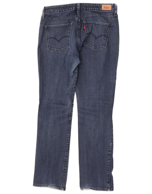 Calça jeans feminina Levi's 552 cintura média reta US 6 médio W28 L28 algodão azul