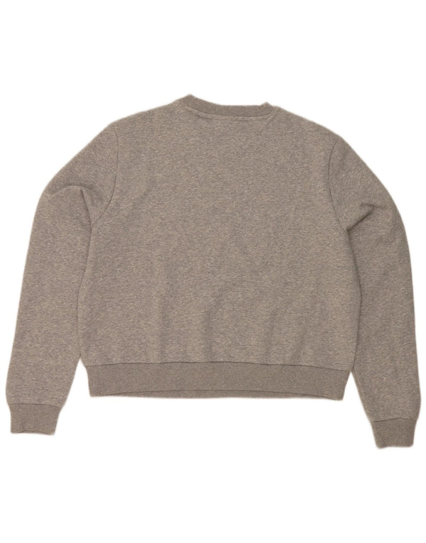 Reebok moletom feminino jumper UK 16 grande algodão cinza