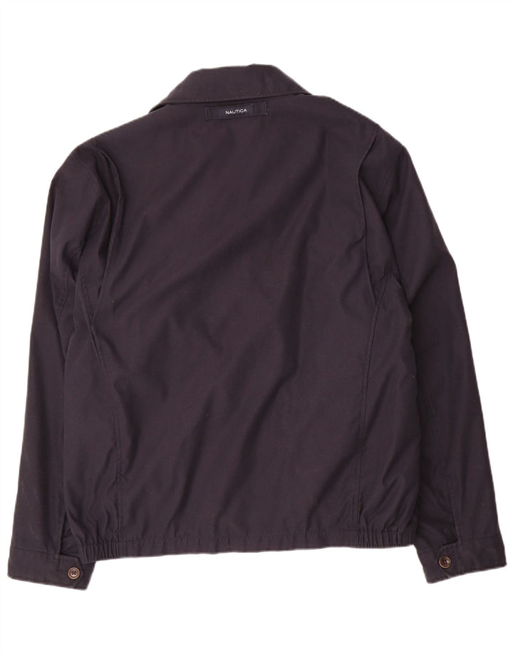 Jaqueta bomber masculina Nautica UK 40 grande poliéster azul marinho