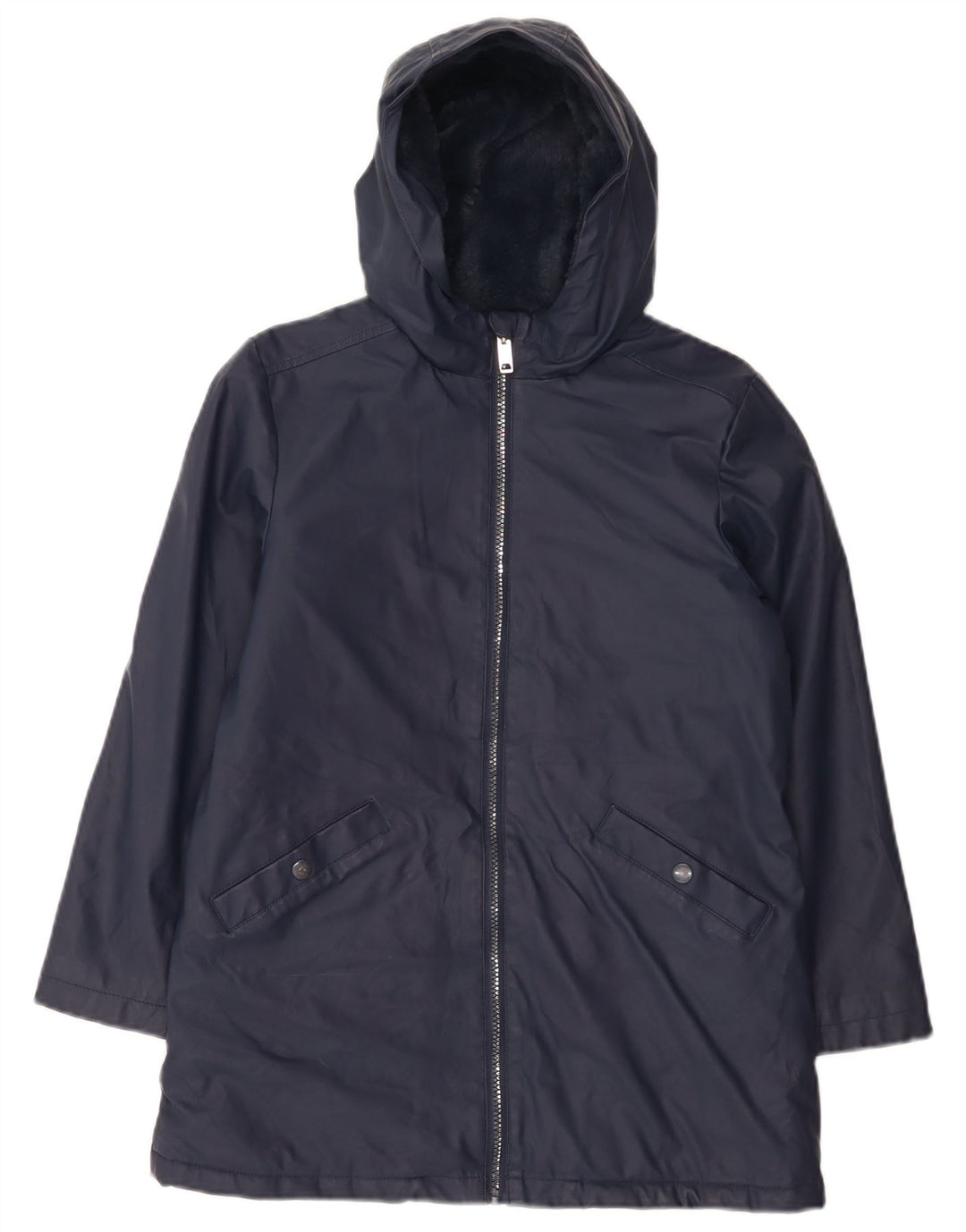 Jaqueta Sherpa com capuz para meninos Marks & Spencer 10-11 anos azul marinho
