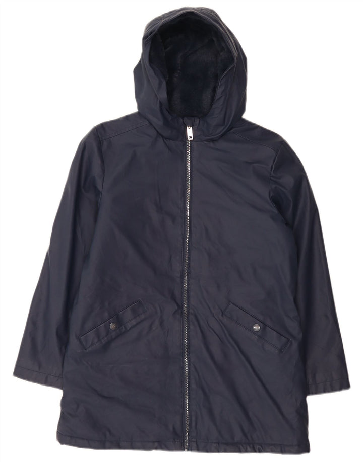 Jaqueta Sherpa com capuz para meninos Marks & Spencer 10-11 anos azul marinho
