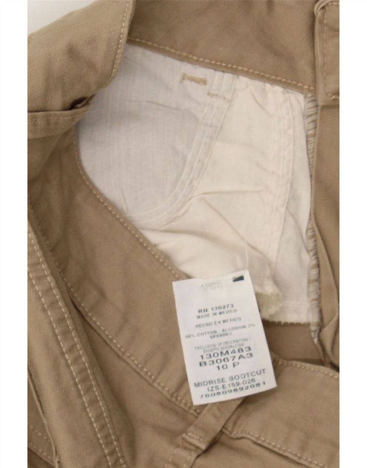 LEE Womens Bootcut Casual Trousers US 10 Large W30 L28 Brown Cotton Vintage Lee and Second-Hand Lee from Messina Hembry 