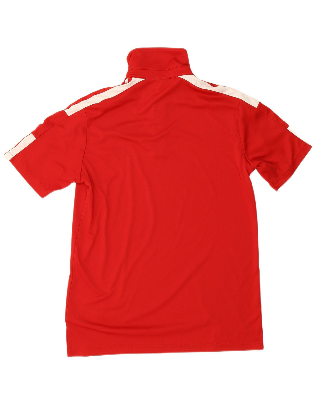 Adidas Mens Aeroready Graphic Polo Shirt Pequeno Poliéster Colorblock Vermelho