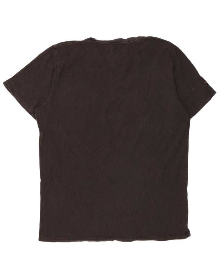 Camiseta masculina Jack & Jones Regular Fit top pequeno algodão preto